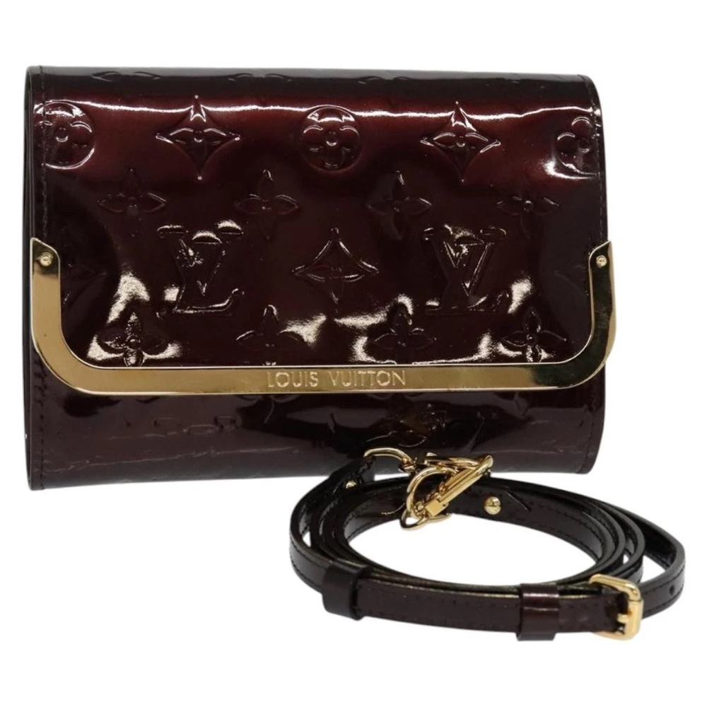 Louis Vuitton monogram Rossmore vernis PM Amarante Leather Crossbody Bag